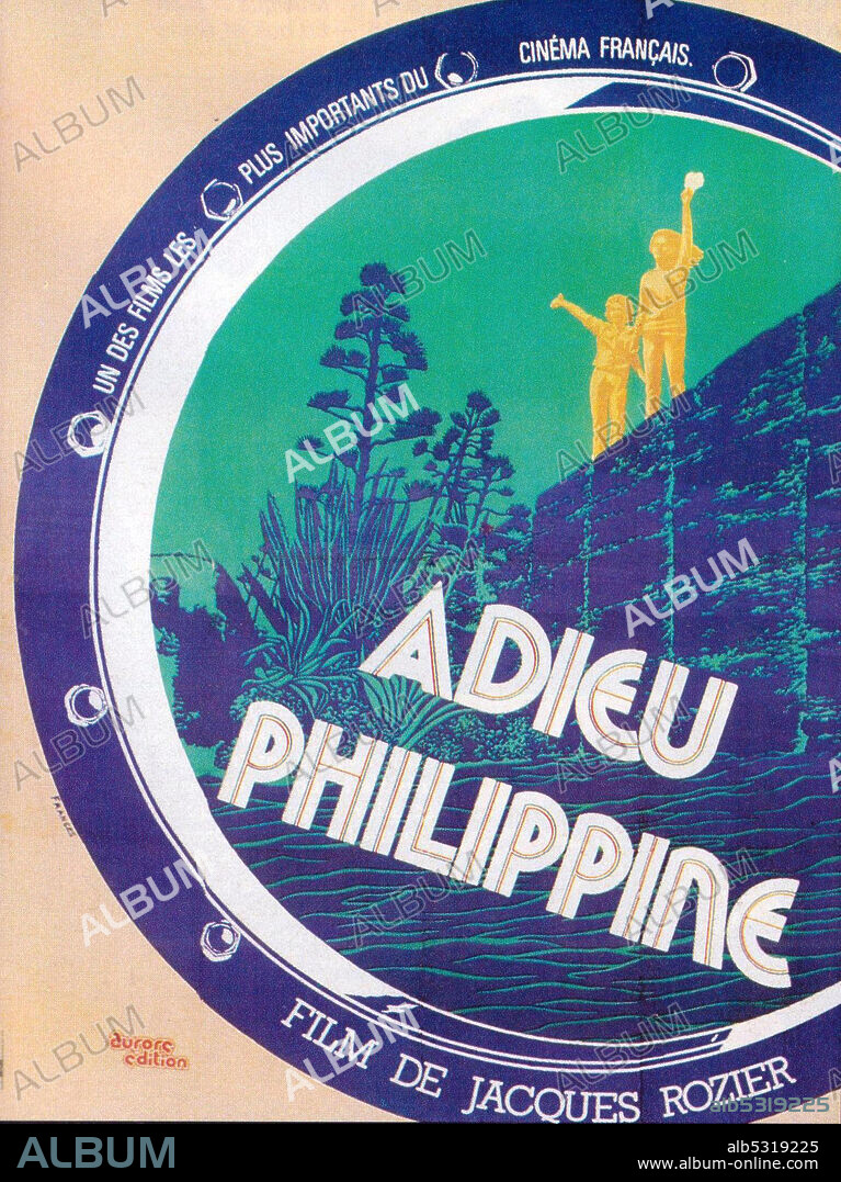 Plakat zu ADIEU PHILIPPINE, 1962, unter der Regie von JACQUES ROZIER.