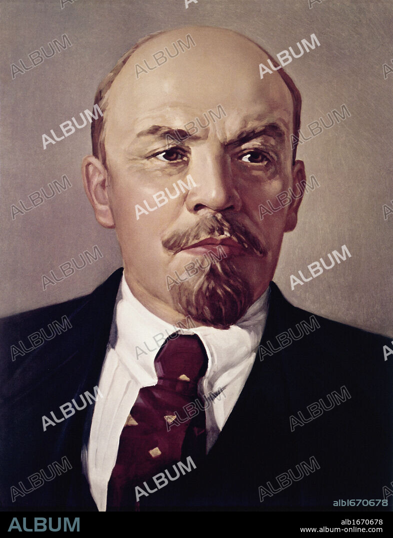 WORLD HISTORY / RUSSIA. Portrait of Lenin  Artist Unknown.
