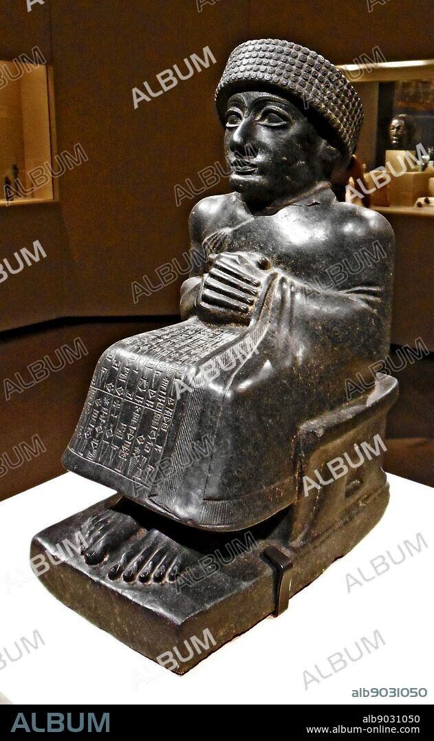 statue of Prince Gudea was a ruler of the state of Lagash in Southern Mesopotamia ca. 2144 - 2124 BC.