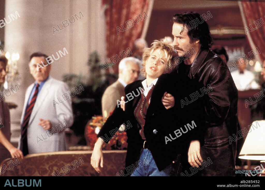 KEVIN KLINE and MEG RYAN in FRENCH KISS, 1995, directed by LAWRENCE KASDAN. Copyright 20TH CENTURY FOX.