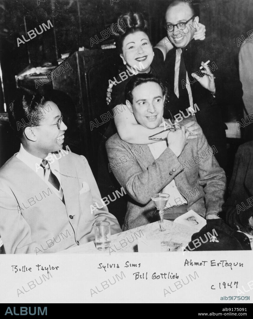 DELIA POTOFSKY GOTTLIEB. Portrait of Billy Taylor, Sylvia Syms, William P. Gottlieb, and Ahmet M. Ertegun, New York, N.Y., ca. 1947.