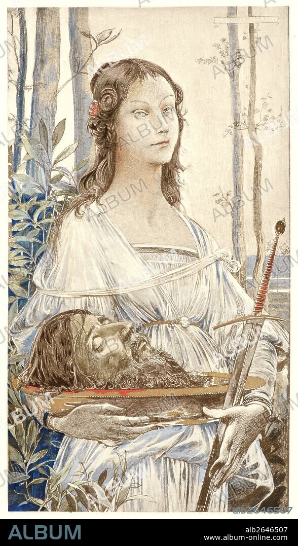 Luc Olivier Merson (French, 1846 - 1920). Salomé, ca. 1899. Collotype on wove paper. Sheet: 405 mm x 308 mm (15.94 in. x 12.13 in.).