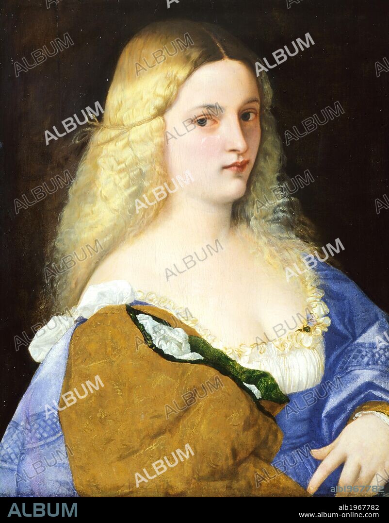 Violante, 1515, by Titian (ca 1490-1576), oil on canvas, 64x51 cm.