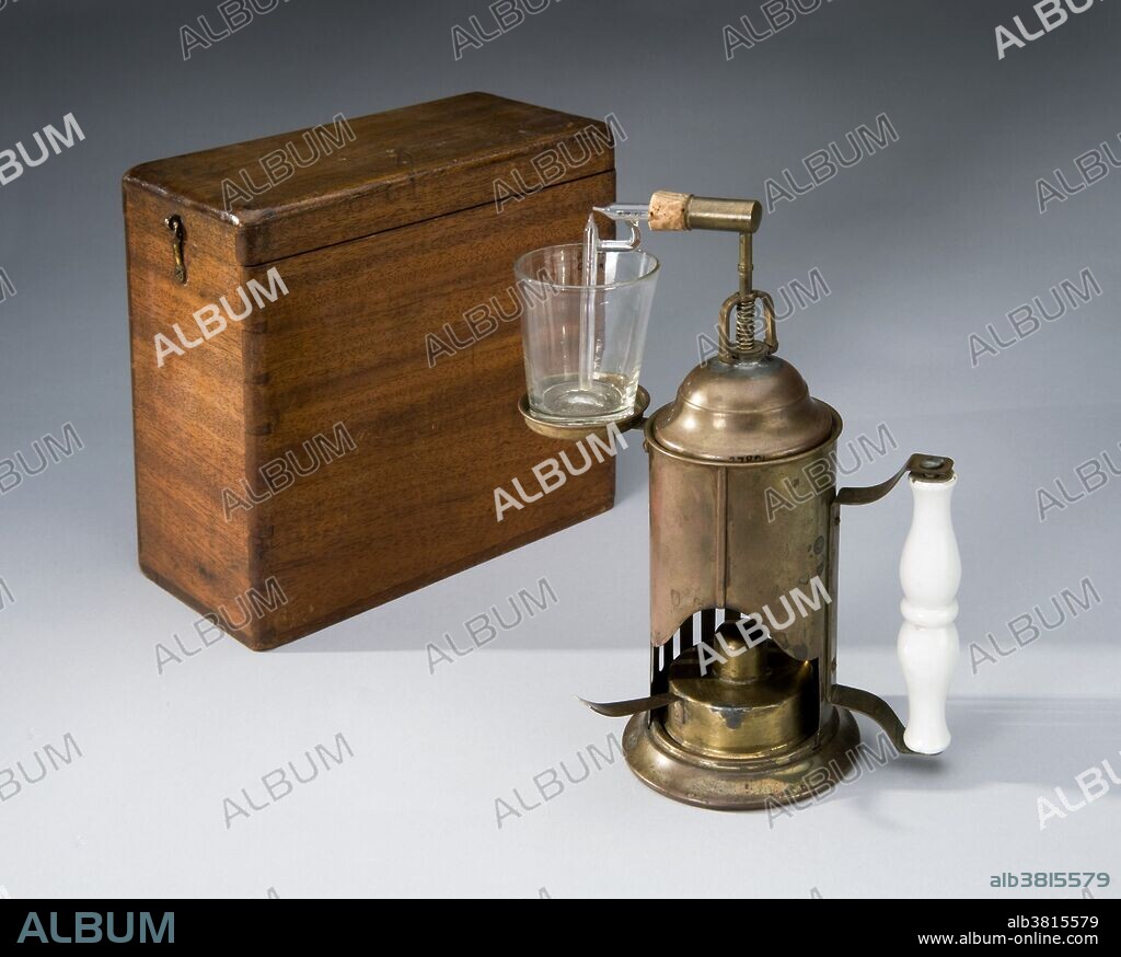 Lister's Metal Carbolic Steam Spray, c. 1872