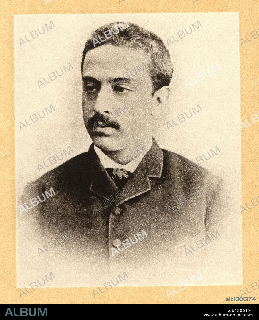 Joan Maragall i Gorina (Barcelona, 1860-1911). Escritor, poeta, a los 25 años de edad.
