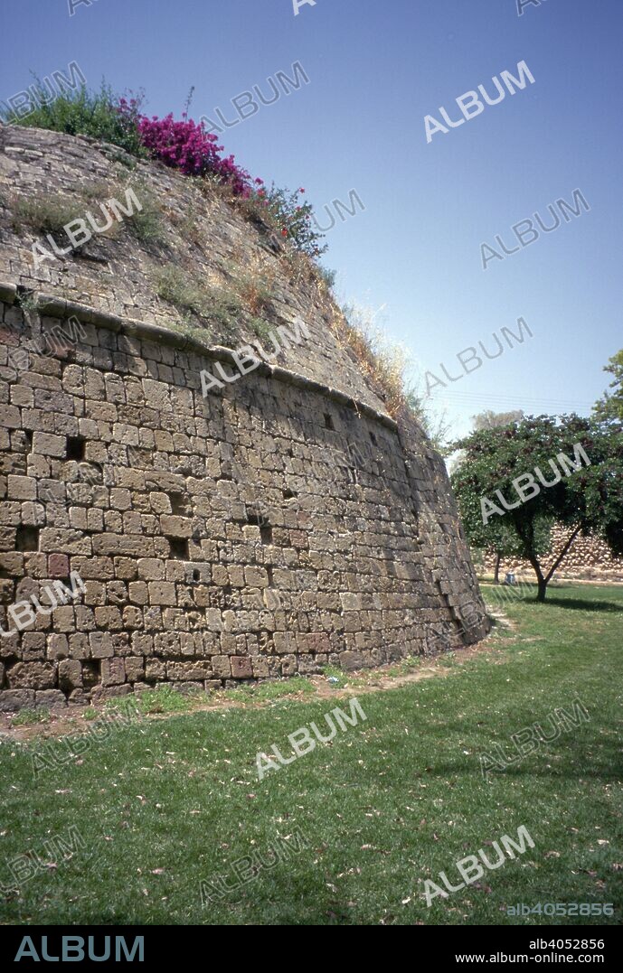 Venetian walls, Nicosia, Cyprus, 2001. Cyprus came under Venetian rule in 1489. Nicosia's city walls were built between 1567 and 1570. The walls were 4.5 metres thick but were unable to prevent the city from falling into the hands of the Ottomans in 1571. 20,000 of the city's population died during the siege.