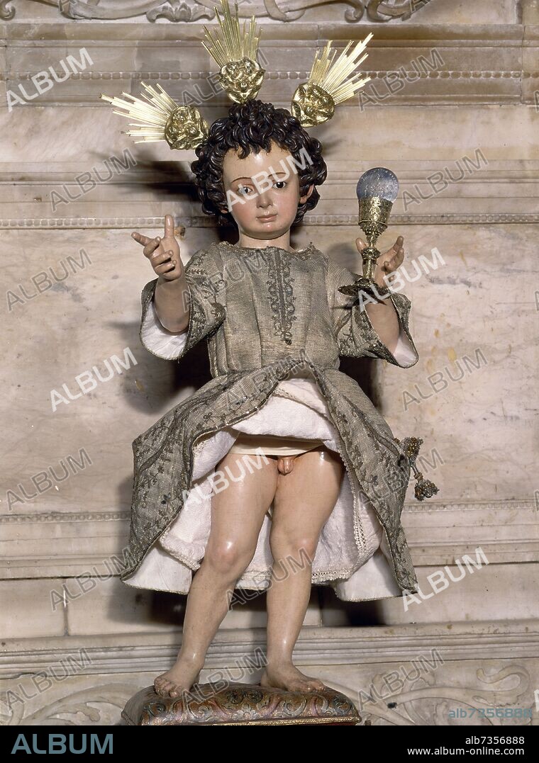JUAN MARTÍNEZ MONTAÑÉS. NIÑO JESUS DEL SAGRARIO - SIGLO XVII - BARROCO ESPAÑOL -.