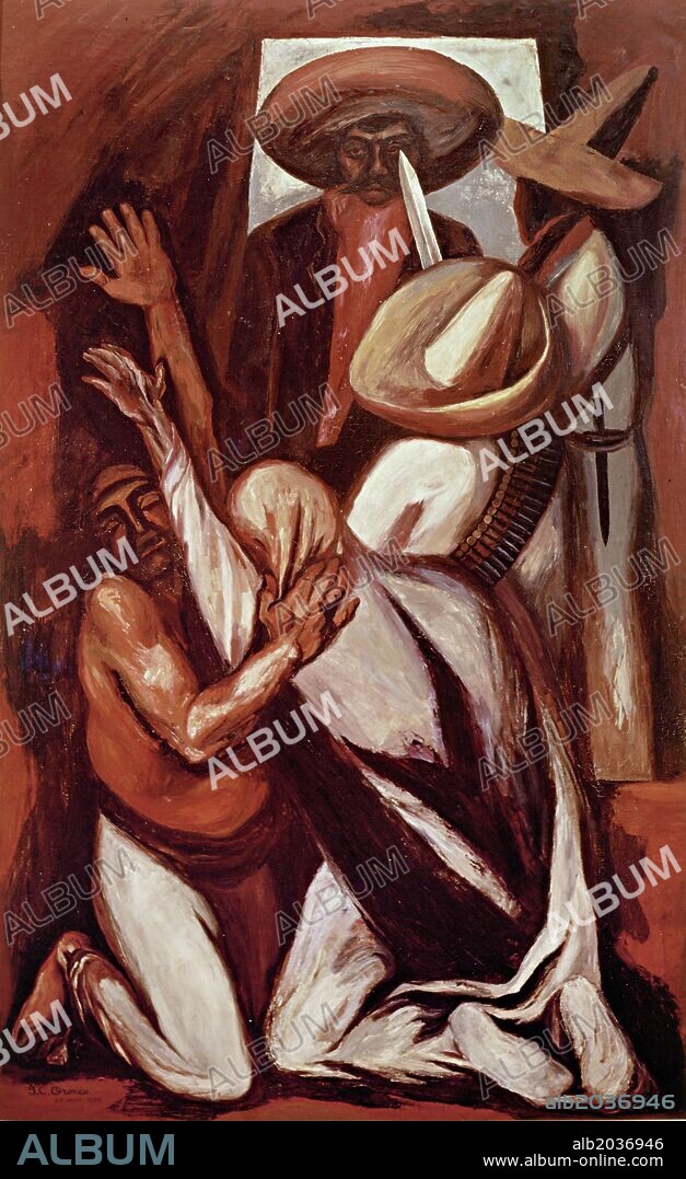 JOSE CLEMENTE OROZCO. José Clemente Orozco / 'Emiliano Zapata', 1930, Óleo sobre lienzo.