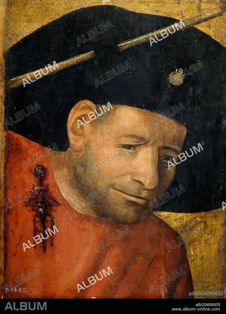 HIERONYMUS BOSCH (copy). El Bosco (Copy) / 'A Crossbowman', Second half 16th century, Flemish School, Oil on panel, 28,2 cm x 21,3 cm, P02695.