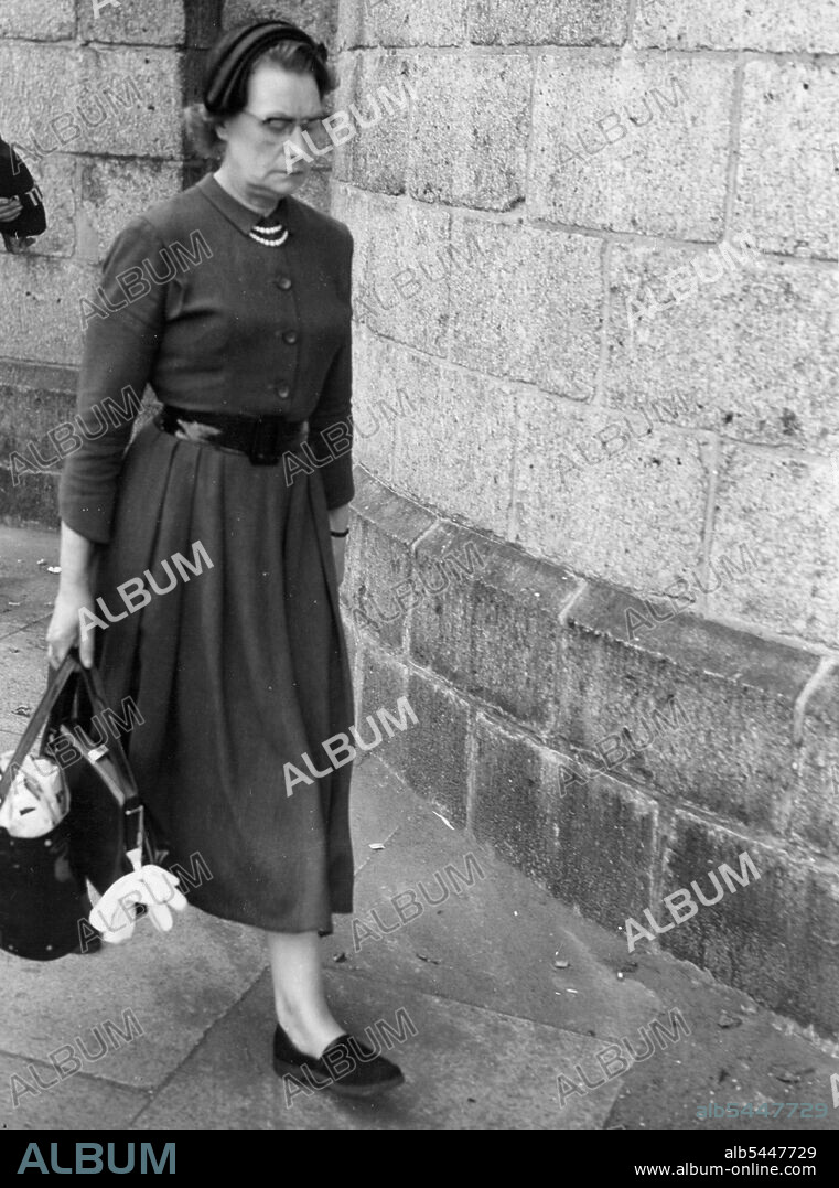 Condemned Girl's Mother -- Mrs. Elizabeth Neilson visited her daughter, Ruth Ellis in Holloway Jail Yesterday, after Mrs. Ellis had learned officially that she must die tomorrow for the murder of her lover, David Blakeley. But she did not tell her mother - and her mother did not know then that Britain's home Secretary, Mr. Gwilym Lloyd-George, had turned down requests for a reprieve. She was "Just the same", Mrs. Neilson Said. July 12, 1955.
