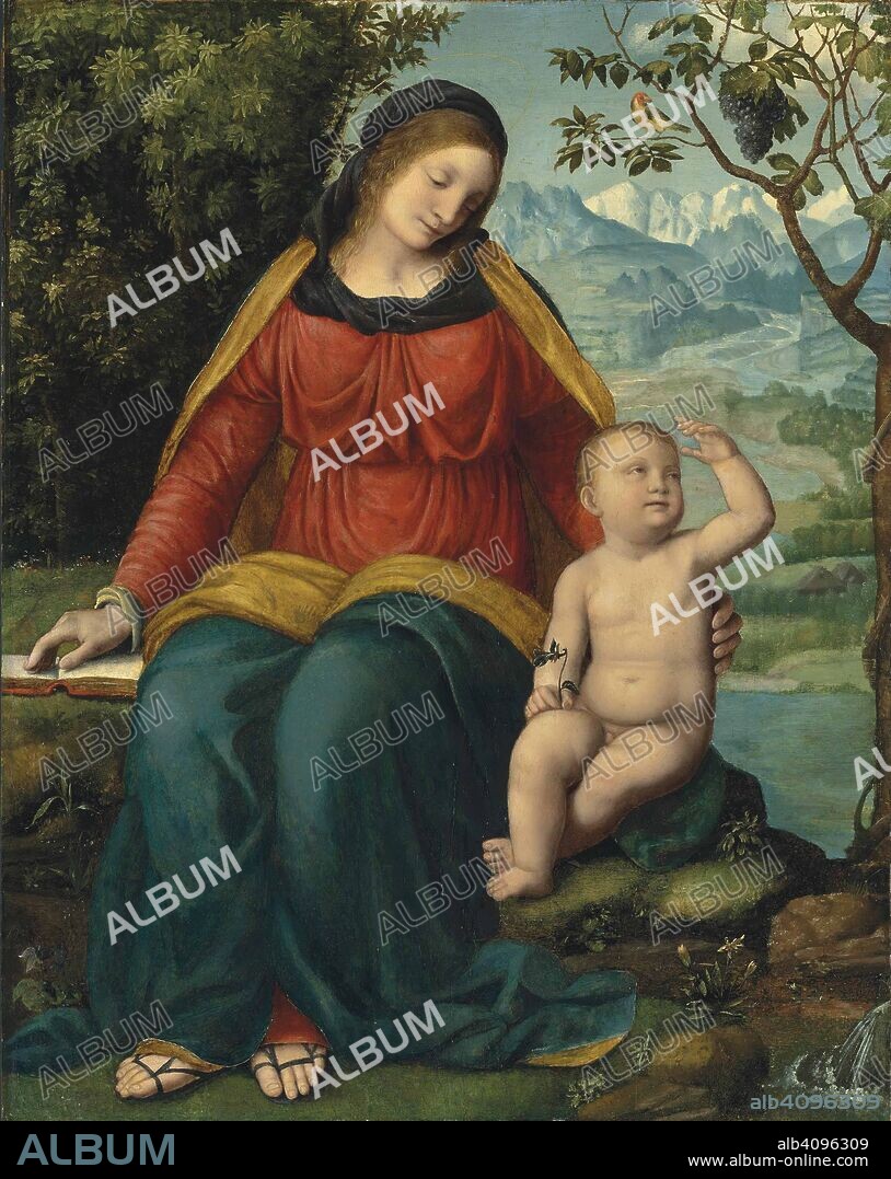 BERNARDINO LUINI. Madonna del grappolo (Madonna of the Grapevine).
