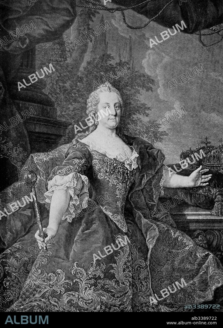 Maria Theresa Walburga Amalia Christina, Maria Theresia, was the only female ruler of the Habsburg dominions and the last of the House of Habsburg. She was the sovereign of Austria, Hungary, Croatia, Bohemia, Transylvania, Mantua, Milan, Lodomeria and Galicia, the Austrian Netherlands and Parma.