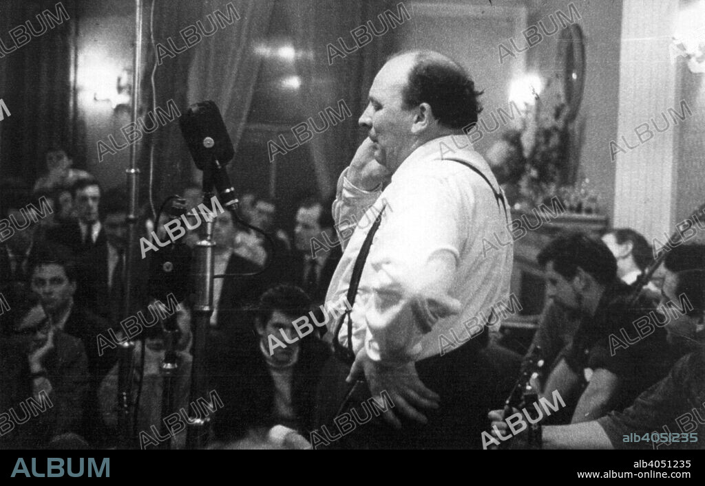 AL Lloyd and Ewan MacColl, Enterprise Public House, Long Acre, London, late 1950s-early 1960s. Folk club session.