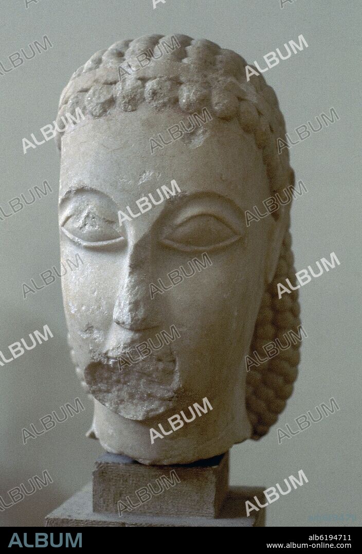 CABEZA DE DIPYLON - CABEZA DE KOUROS - 610 AC.
