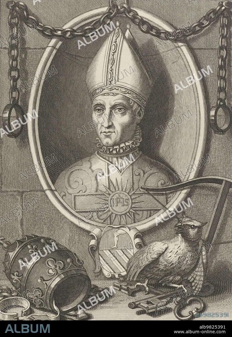 John XXIII (c. 1370 to 22 December 1419), born Baldassare Cossa, served as antipope from 1410 to 1415, Historical, digitally restored reproduction from a 19th century original