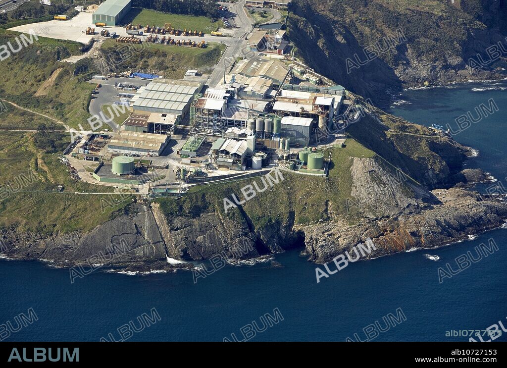 Derivados del Fluor factory, fluorine chemical industry, Ontón, near Castro Urdiales, Cantabria, Spain.