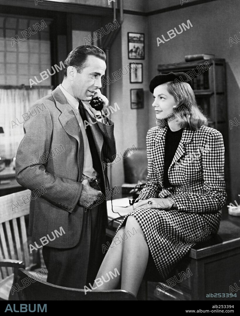 HUMPHREY BOGART y LAUREN BACALL en EL SUEÑO ETERNO, 1946 (THE BIG SLEEP), dirigida por HOWARD HAWKS. Copyright WARNER BROTHERS.