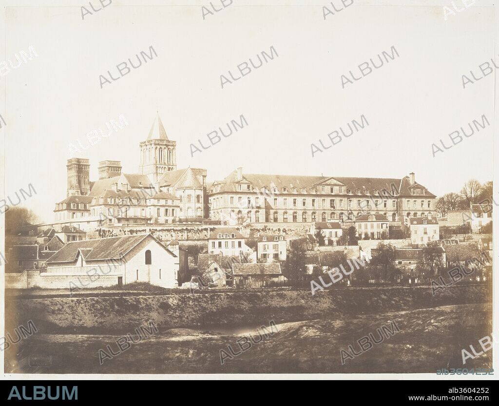 Abbaye aux Dames et Hospice, Caen. Artist: Edmond Bacot (French, 1814-1875). Dimensions: 25.8 x 34.4 cm (10 3/16 x 13 9/16 in. ). Date: 1852-54.