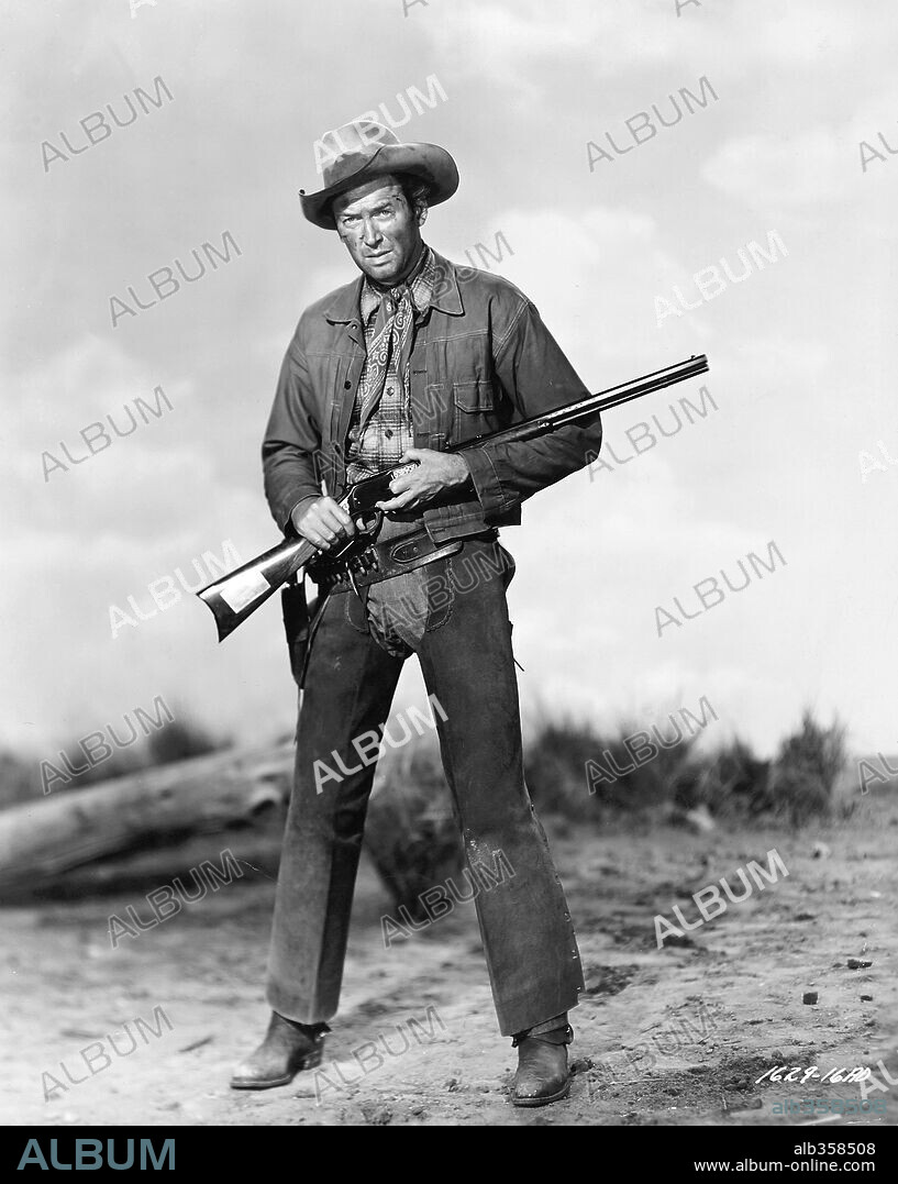JAMES STEWART en WINCHESTER 73, 1950 (WINCHESTER '73), dirigida por ANTHONY MANN. Copyright UNIVERSAL PICTURES.