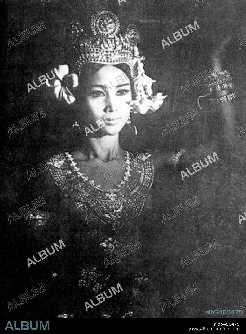 Princess Norodom Bopha Devi of Cambodia was born on January 8, 1943 in Phnom Penh. She is the daughter of Norodom Sihanouk and the late Neak Moneang Phat Kanthol. Princess Bopha Devi is the elder sister of Prince Norodom Ranariddh and a half-sibling of current King of Cambodia, Norodom Sihamoni. Her official title is Her Royal Highness Samdech Reach Botrei Preah Ream Norodom Bopha Devi. She is chiefly known as prima ballerina of the Cambodian Royal Ballet and as its saviour after the Khmer Rouge attempted to destroy the art form (1975-79).