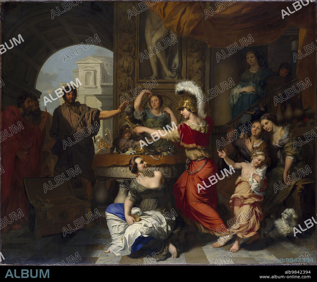 GERARD DE LAIRESSE. Achilles recognized by Ulysses at the Court of Lycomedes, late 17th-early 18th century. Achilles Discovered Amongst the Daughters of Lycomedes.