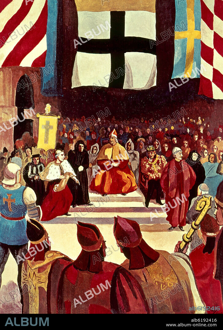 FRED FAY. INAUGURACION DEL CONCILIO DE CONSTANZA 1378-1417 FIN CISMA OCCIDENTE.