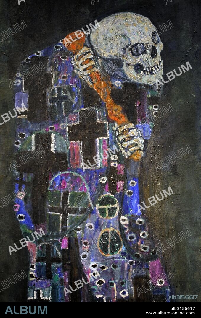 Gustav Klimt (Vienna, 1862-Vienna, 1918). Austrian symbolist painter. Member of the Vienna Secession movement. Morte e Vita "Death and Life", 1915. Detail. Oil on canvas. 178 cm x 198 cm. Leopold Museum. Vienna. Austria.