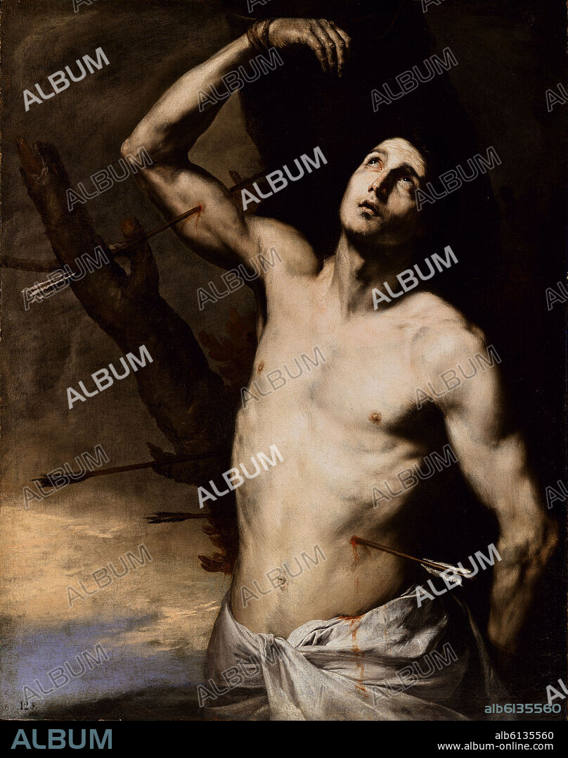 JOSE DE RIBERA 'LO SPAGNOLETTO'. SAN SEBASTIAN - 1636 - OLEO/LIENZO - 127x100 cm - BARROCO ESPAÑOL - NP 1095.