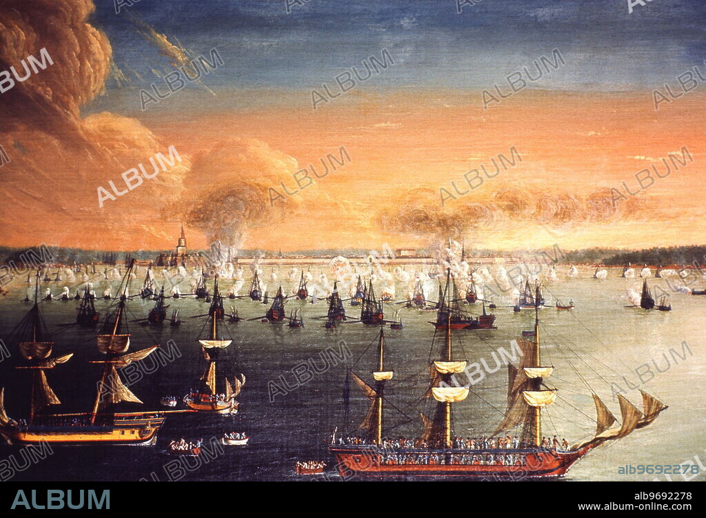 MODERN HISTORY. SWEDEN. STOCKHOLM. SWEDISH FLEET 1790.