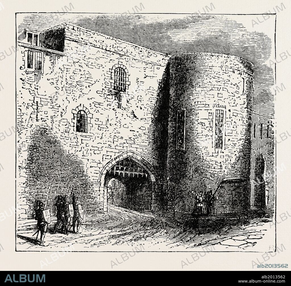 THE "BLOODY TOWER" IN THE TOWER OF LONDON, THE PLACE OF CONFINEMENT OF THE TWO YOUNG PRINCES.