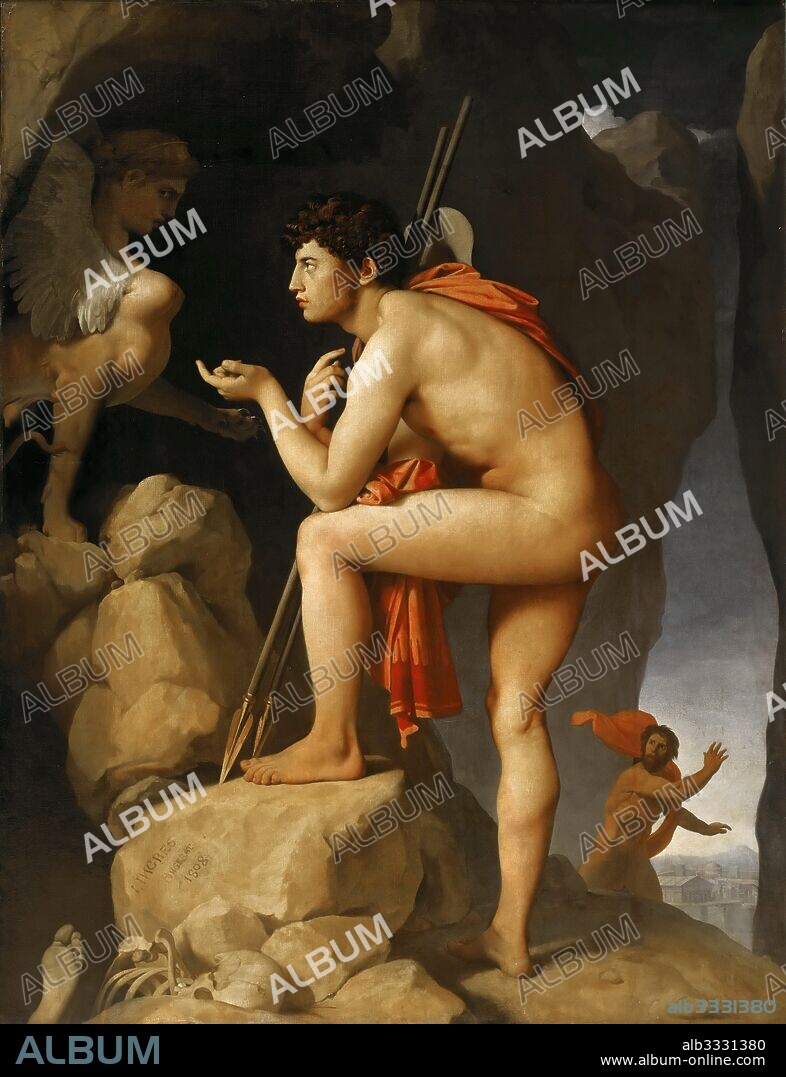 JEAN AUGUSTE DOMINIQUE INGRES. Oedipus and the Sphinx.