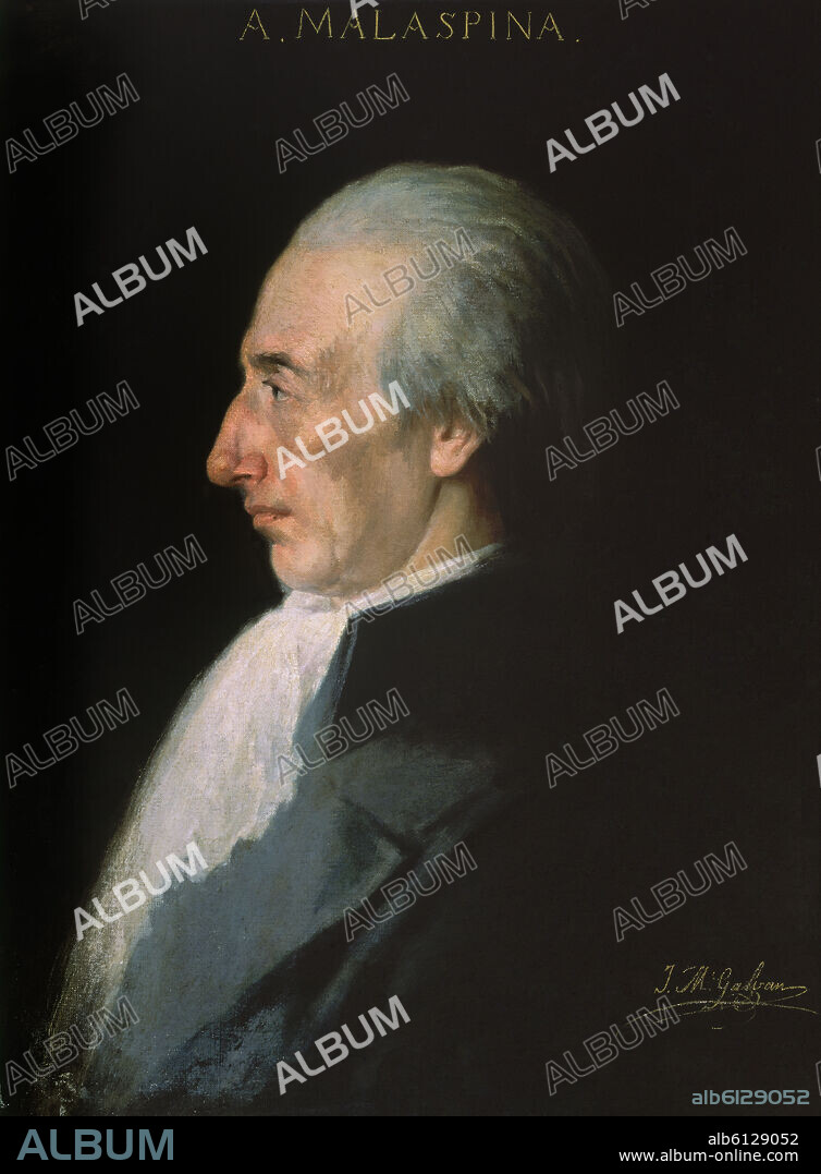 JOSE MARIA GALVAN CANDELA (1837-1899). Alejandro Malaespina. Madrid, Naval museum.