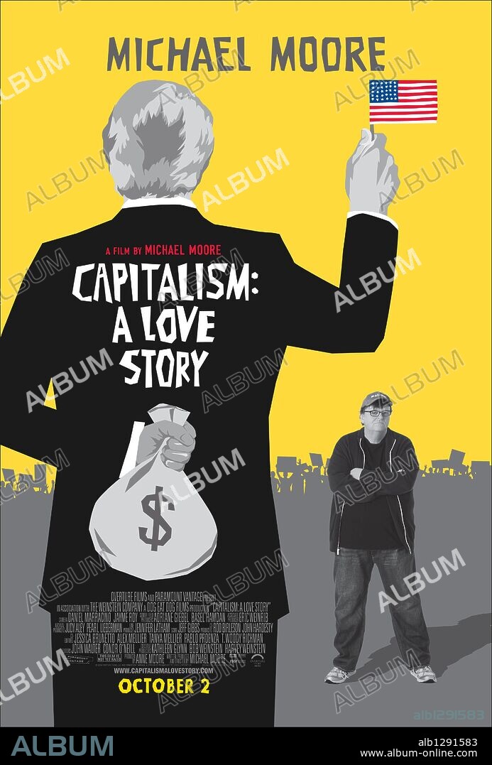 Poster de CAPITALISMO: UNA HISTORIA DE AMOR, 2009 (CAPITALISM: A LOVE STORY), dirigida por MICHAEL MOORE. Copyright DOG EAT DOG FILMS.