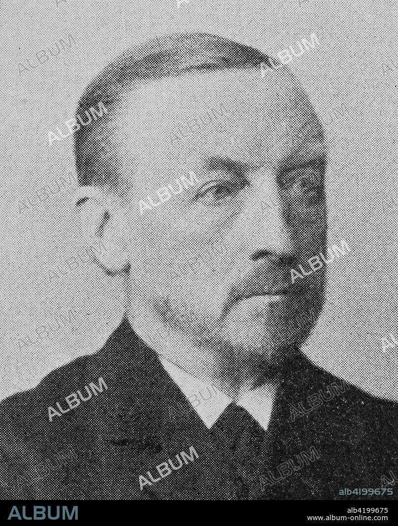 Alexander Christian Leopold Conze, 10 December 1831 - 19 July 1914, was a German archaeologist, who specialized in ancient Greek art., photo or illustration, published 1892, digital improved.