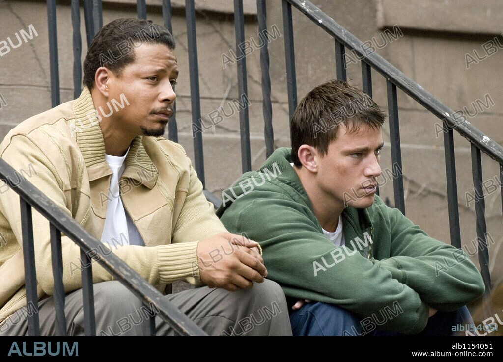 CHANNING TATUM y TERRENCE HOWARD en FIGHTING: PUÑOS DE ASFALTO, 2009 (FIGHTING), dirigida por DITO MONTIEL. Copyright ROGUE PICTURES / CARUSO, PHILLIP.