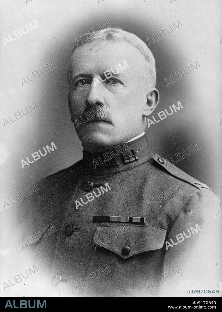 Major General John Biddle, US Army Superintendant, 1917. Engineer, superintendent of the United States Military Academy 1917-1918.