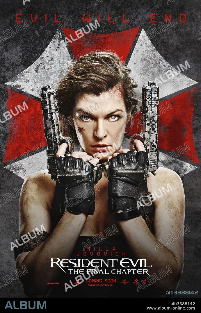 Poster de RESIDENT EVIL: EL CAPITULO FINAL, 2016 (RESIDENT EVIL: THE FINAL CHAPTER), dirigida por PAUL W. S. ANDERSON. Copyright CAPCOM/CONTANTIN/DAVIS-FILMS/DON CARMODY/IMPACT PICT/SCREEN.