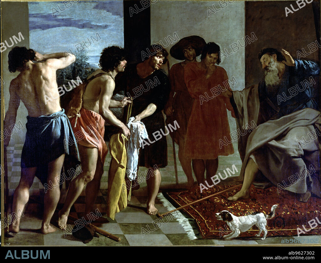 'Joseph's tunic', oil Painting by Diego Velazquez.