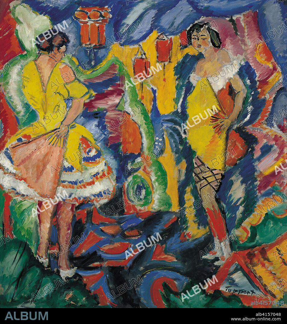 Georg Tappert (Berlin 1880 - 1957). Varieté (1911). Oil on canvas. 119.4 x 110.2 cm.