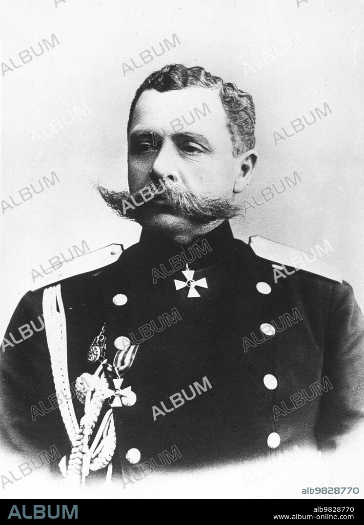 Paul Georg von Rennenkampff (1854-1918), Baltic German General of the cavalry and adjutant general in the Imperial Russian Army ca. circa 1910.