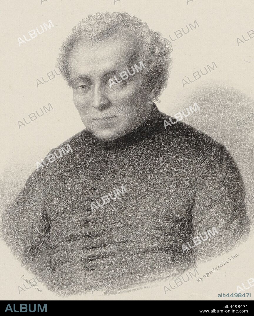 JEAN JULIEN JACOTT. Portrait of the composer Louis Lambillotte (1797-1855).