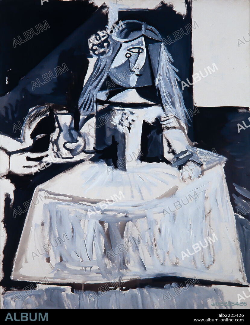 Pablo Picasso / 'Las Meninas (infanta Margarita María)', 1957, Óleo sobre lienzo, 100 x 81 cm, MPB 70.436.