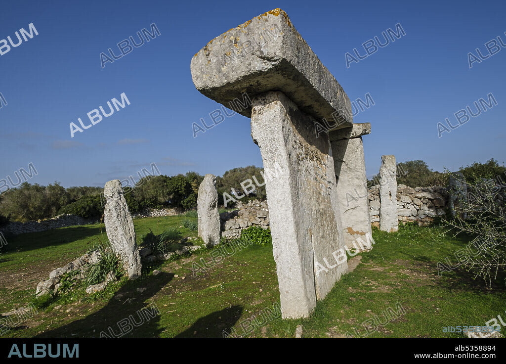 Talatí de Dalt prehistoric site, Maó, Menorca, Balearic Islands, Spain.