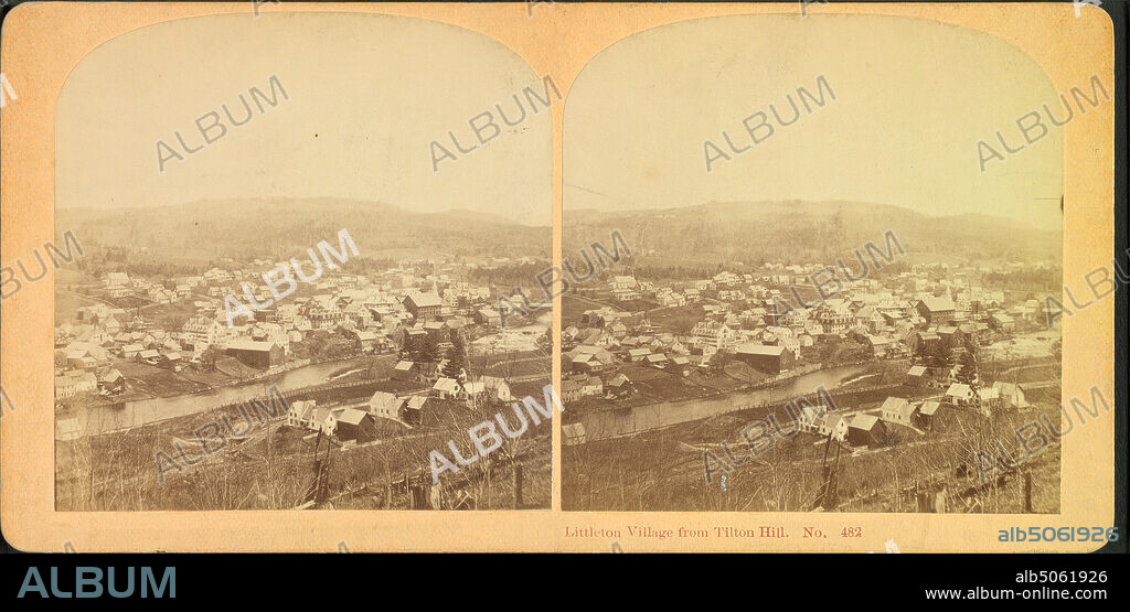 Littleton Village, from Tilton Hills., G. H. Aldrich & Co., Villages, New Hampshire, Littleton (N.H.