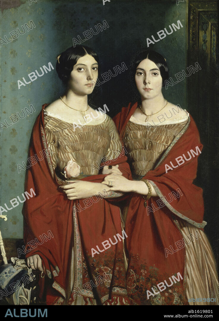 The Two Sisters   (Les deux Soeurs)   Theodore Chasseriau (1819-1856/French)   Musee du Louvre, Paris.