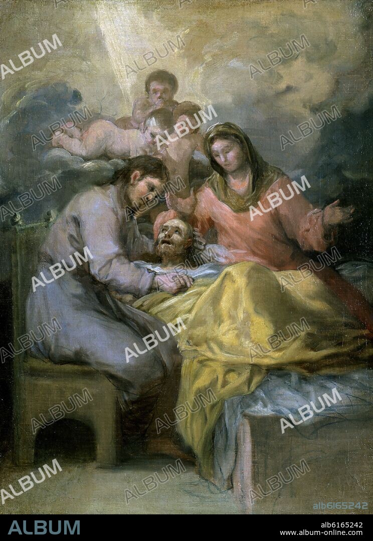 FRANCISCO DE GOYA. TRANSITO DE SAN JOSE - 1787 - 54X40 cm - BOCETO.