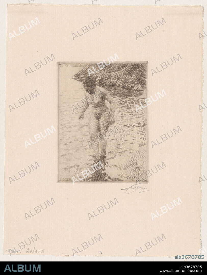 Dalarö. Artist: Anders Zorn (Swedish, Mora 1860-1920 Mora). Dimensions: Plate: 6 1/4 × 4 11/16 in. (15.8 × 11.9 cm)
Sheet: 12 3/4 × 10 1/16 in. (32.4 × 25.5 cm). Date: 1915.