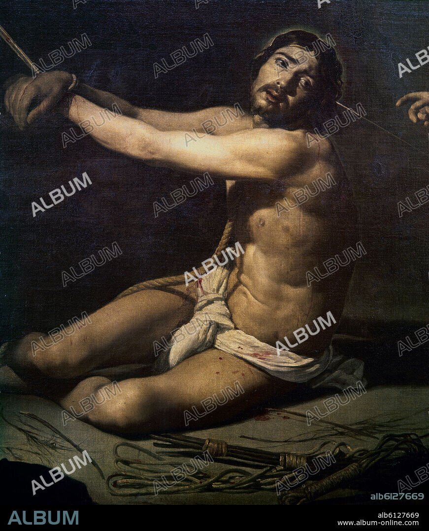 DIEGO VELAZQUEZ (1599-1660). 'Christ contemplated by the Christian Soul' (detail), 1628-1629, Oil on canvas, 165,1 x 206,4 cm, Spanish Baroque.