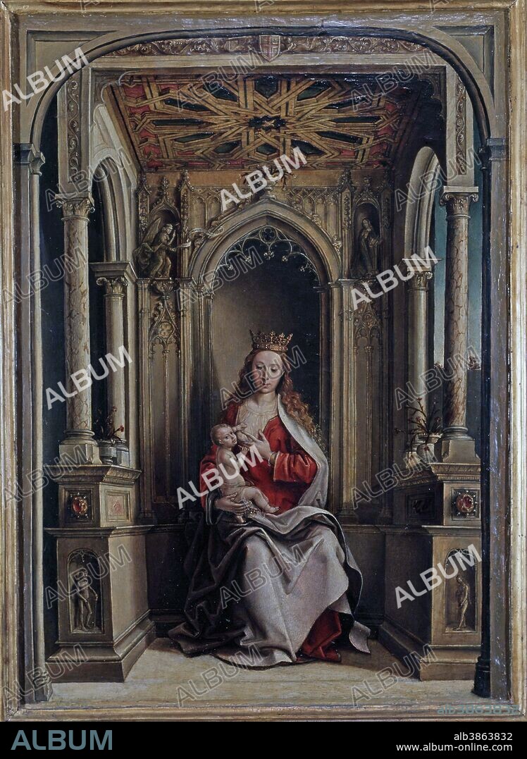 BERRUGUETE , PEDRO DE. PINTOR ESPAÑOL . PAREDES DE NAVA 1450 - 1504. " LA VIRGEN DE LA LECHE ". VIRGEN MARIA MUSEO MUNICIPAL . MADRID. SFGP / © KORPA.
