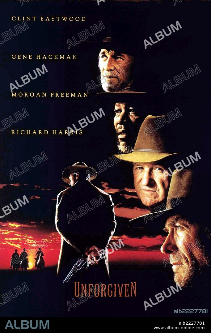 Poster de SIN PERDÓN, 1992 (UNFORGIVEN), dirigida por CLINT EASTWOOD. Copyright WARNER BROTHERS.